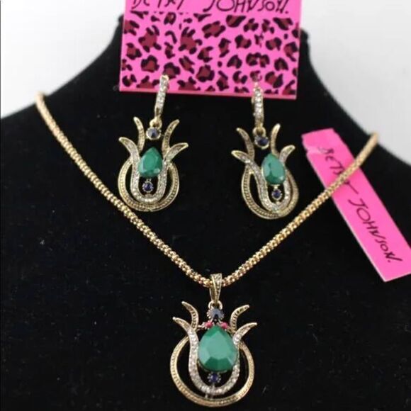 BJ Modern Necklace Earring Set NWT - Picture 6 of 6